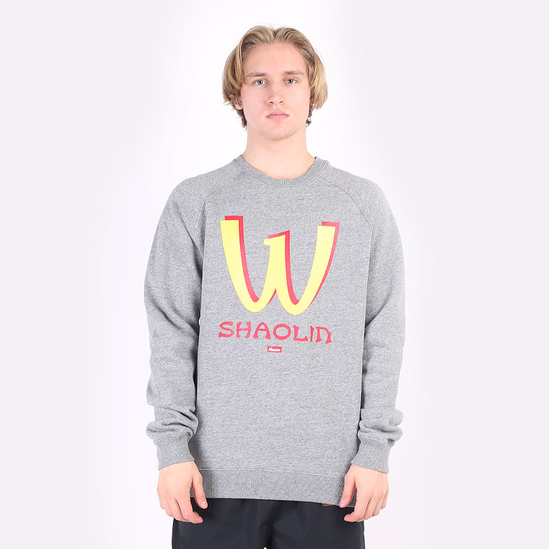 мужская серая толстовка Kream Shaolin Crewneck 9143-2004/8655 - цена, описание, фото 1